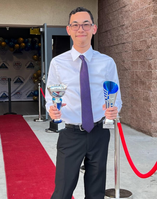 Christopher Morant at the BUSD 2023 Film Festival Awards Ceremony